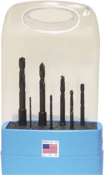 Triumph Twist Drill - 1/16 to 1/4", 135° Point, Black Oxide Finish, High Speed Steel Jobber Length Drill Bit Set - Eagle Tool & Supply