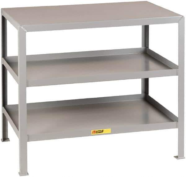 Little Giant - Mobile Machine Table - Fixed Leg, Gray, 24" Long x 18" Deep x 18" High - Eagle Tool & Supply