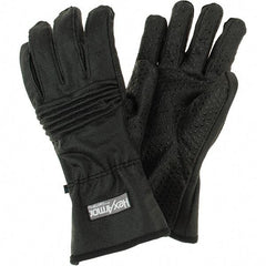 HexArmor - Size XL (10), ANSI Cut Lvl A9, Puncture Lvl 3, Abrasion Lvl 5, Silicone Rubber Coated Cut & Puncture Resistant Gloves - 11" Long, Fully Coated Coated, SuperFabric Lining, Black, Paired - Eagle Tool & Supply