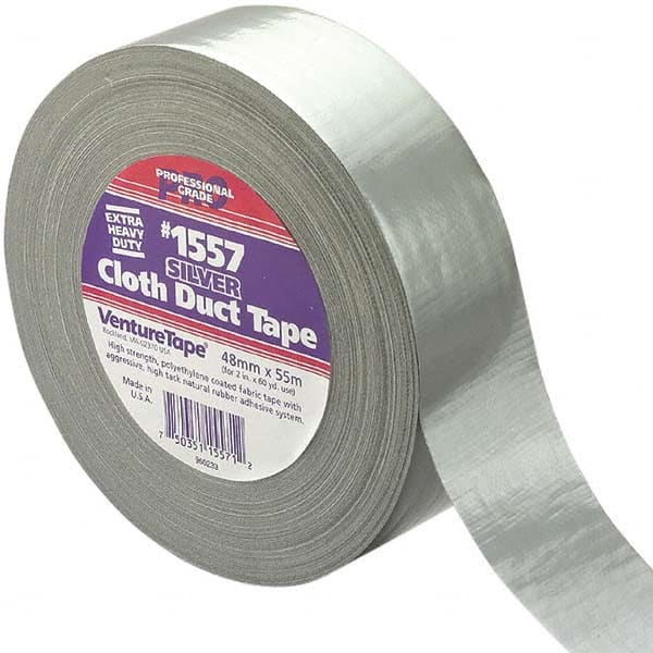 3M - 55m x 48mm x 13 mil Black Polyethylene Cloth Duct Tape - Eagle Tool & Supply