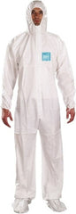 Ansell - Size L Film Laminate Chemical Resistant General Purpose Coveralls - Eagle Tool & Supply