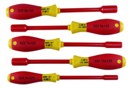 Insulated Nut Driver Metric Set Includes: 6.0 - 10.0mm. 5 Pieces - Eagle Tool & Supply