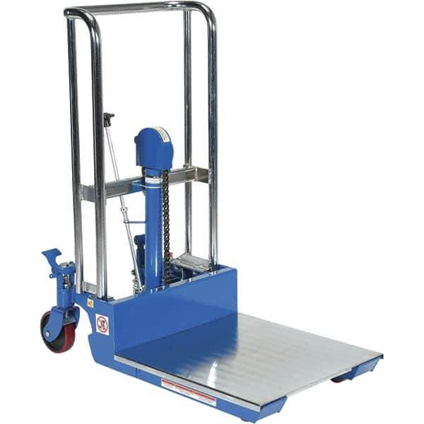 Vestil - 880 Lb Capacity, 35" Lift Height, Portable Workstation Manually Operated Lift - Eagle Tool & Supply