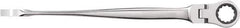 GearWrench - 14mm 12 Point Flexhead Combination Wrench - 9-1/4" OAL, Steel, Full Polish Finish - Eagle Tool & Supply