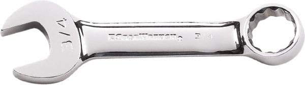 GearWrench - 7/16" 12 Point Combination Wrench - 4-1/16" OAL, Steel, Full Polish Finish - Eagle Tool & Supply