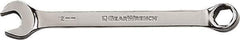 GearWrench - 17mm 6 Point Combination Wrench - 10-1/4" OAL, Steel, Full Polish Finish - Eagle Tool & Supply