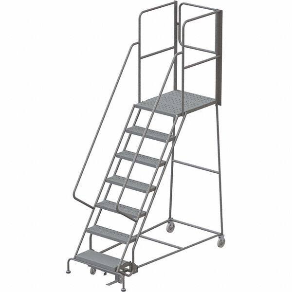 TRI-ARC - Rolling & Wall Mounted Ladders & Platforms Type: Rolling Warehouse Ladder Style: Rolling Platform Ladder - Eagle Tool & Supply