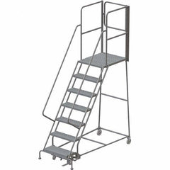 TRI-ARC - Rolling & Wall Mounted Ladders & Platforms Type: Rolling Warehouse Ladder Style: Rolling Platform Ladder - Eagle Tool & Supply