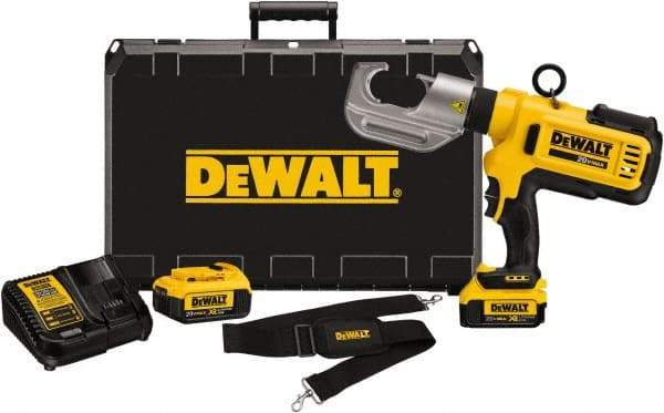 DeWALT - 12 Ton Electric Crimper - Includes DCE300, (2) DCB204, DCE115, Shoulder Strap, Kit Box - Eagle Tool & Supply