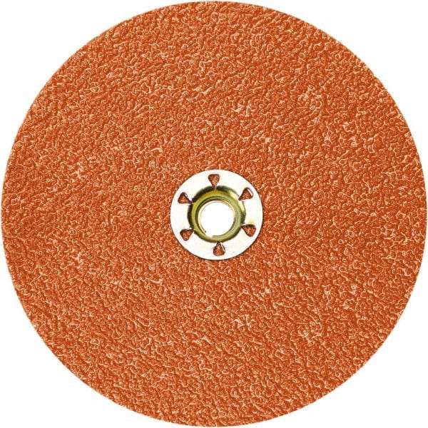 3M - 9-1/8" Diam 7/8" Hole 120+ Grit Fiber Disc - Ceramic, 6,600 Max RPM, Series 787C - Eagle Tool & Supply