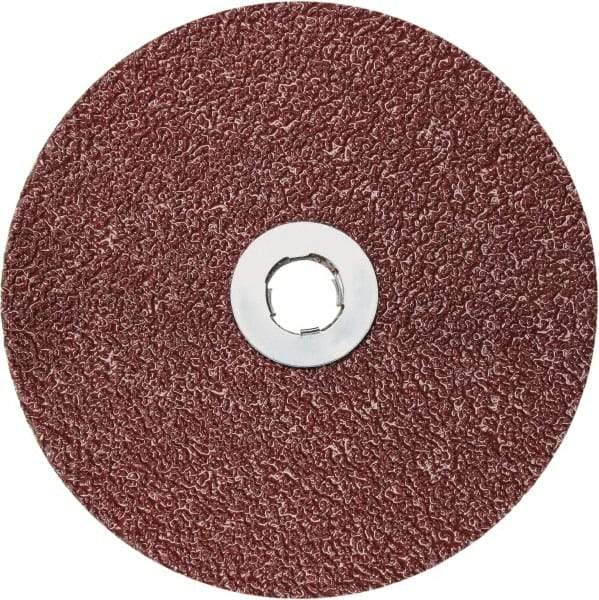3M - 5" Disc Diam, 36 Grit, Ceramic Quick Change Disc - Type GL Attaching System, Coated, 12,000 RPM, 782C Series - Eagle Tool & Supply