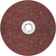 3M - 5" Disc Diam, 36 Grit, Ceramic Quick Change Disc - Type GL Attaching System, Coated, 12,000 RPM, 782C Series - Eagle Tool & Supply