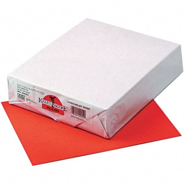 Pacon - 8-1/2" x 11" Rojo Red Colored Copy Paper - Use with Laser Printers, Copiers, Inkjet Printers - Eagle Tool & Supply