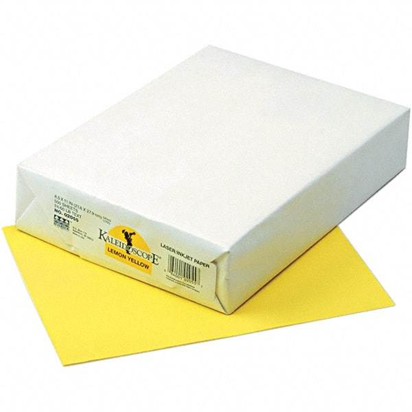 Pacon - 8-1/2" x 11" Lemon Yellow Colored Copy Paper - Use with Laser Printers, Copiers, Inkjet Printers - Eagle Tool & Supply