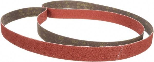 3M - 3/4" Wide x 18" OAL, 120 Grit, Aluminum Oxide Abrasive Belt - Aluminum Oxide, Coated, XF Weighted Cloth Backing, Series 384F - Eagle Tool & Supply