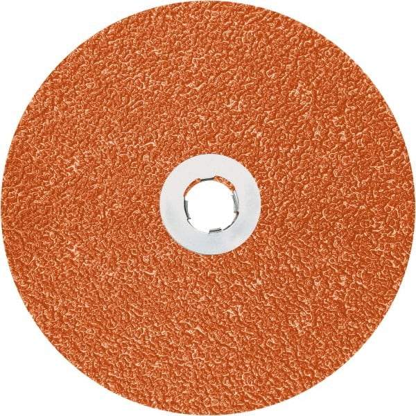 3M - 7" Diam 7/8" Hole 80+ Grit Fiber Disc - Ceramic, 8,600 Max RPM, Series 787C - Eagle Tool & Supply