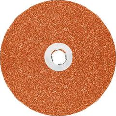 3M - 7" Diam 7/8" Hole 80+ Grit Fiber Disc - Ceramic, 8,600 Max RPM, Series 787C - Eagle Tool & Supply