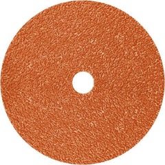 3M - 4-1/2" Diam 7/8" Hole 36+ Grit Fiber Disc - Ceramic, 13,300 Max RPM, Series 782C - Eagle Tool & Supply