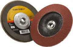 3M - 60 Grit, 7" Disc Diam, 5/8-11 Center Hole, Type 29 Ceramic Flap Disc - 8,500 Max RPM, Polyester Backing, Arbor Attaching System, Coated - Eagle Tool & Supply