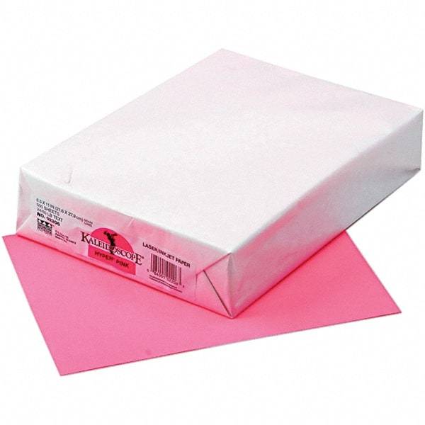 Pacon - 8-1/2" x 11" Hyper Pink Colored Copy Paper - Use with Laser Printers, Copiers, Inkjet Printers - Eagle Tool & Supply