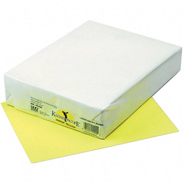 Pacon - 8-1/2" x 11" Hyper Yellow Colored Copy Paper - Use with Laser Printers, Copiers, Inkjet Printers - Eagle Tool & Supply