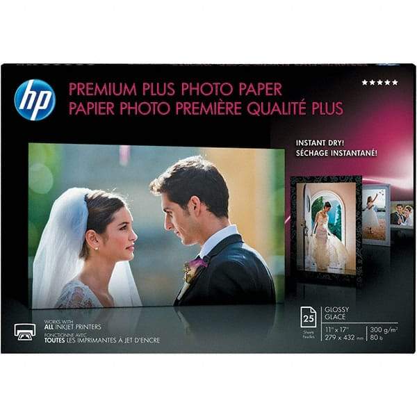 Hewlett-Packard - 11" x 17" White Photo Paper - Use with Inkjet Printers - Eagle Tool & Supply