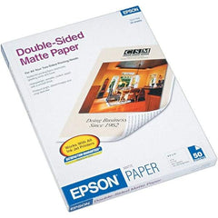 Epson - 8-1/2" x 11" Bright White Photo Paper - Use with Inkjet Printers - Eagle Tool & Supply