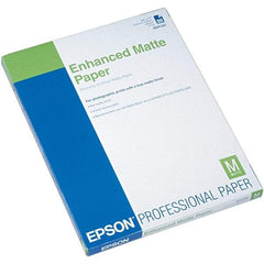 Epson - 8-1/2" x 11" White Photo Paper - Use with Inkjet Printers - Eagle Tool & Supply