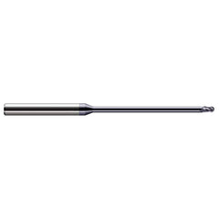Harvey Tool - Ball End Mills; Mill Diameter (mm): 0.80 ; Mill Diameter (Inch): 1/32 ; Mill Diameter (Decimal Inch): 0.0310 ; Number of Flutes: 3 ; Length of Cut (Decimal Inch): 0.0460 ; Material: Solid Carbide - Exact Industrial Supply