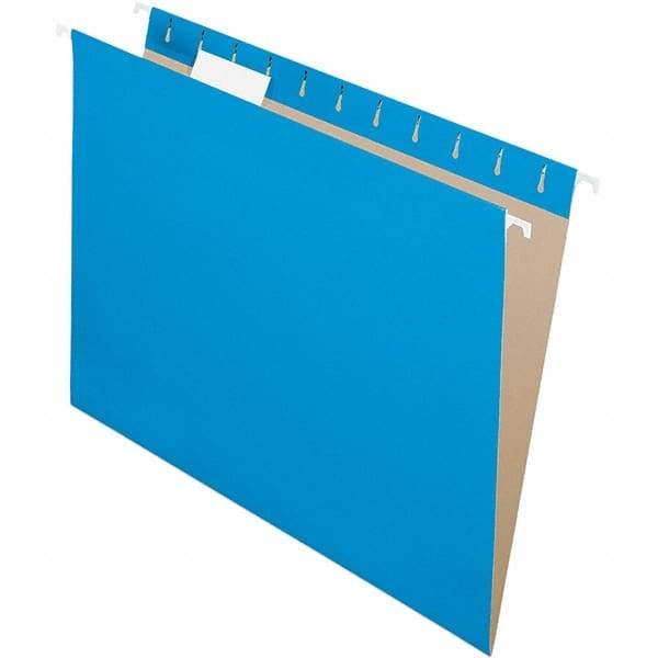 Pendaflex - 9-1/4 x 11-7/8", Letter Size, Blue, Hanging File Folder - 11 Point Stock, 1/5 Tab Cut Location - Eagle Tool & Supply