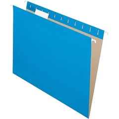 Pendaflex - 9-1/4 x 11-7/8", Letter Size, Blue, Hanging File Folder - 11 Point Stock, 1/5 Tab Cut Location - Eagle Tool & Supply