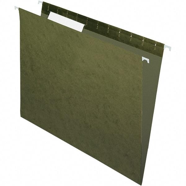 Pendaflex - 9-1/4 x 11-7/8", Letter Size, Standard Green, Hanging File Folder - 11 Point Stock, 1/3 Tab Cut Location - Eagle Tool & Supply