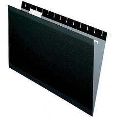 Pendaflex - 9-1/2 x 14-1/2", Legal, Black, Hanging File Folder - 11 Point Stock, 1/5 Tab Cut Location - Eagle Tool & Supply