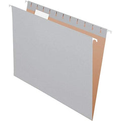 Pendaflex - 9-1/4 x 11-7/8", Letter Size, Gray, Hanging File Folder - 11 Point Stock, 1/5 Tab Cut Location - Eagle Tool & Supply