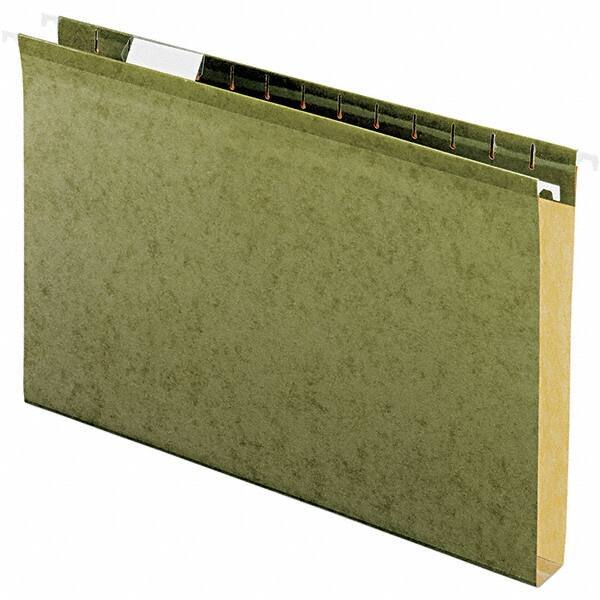 Pendaflex - 9-1/2 x 14-1/2", Legal, Standard Green, Hanging File Folder - 11 Point Stock, 1/5 Tab Cut Location - Eagle Tool & Supply