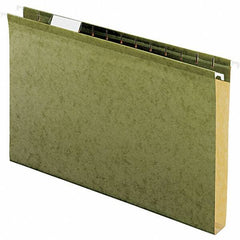 Pendaflex - 9-1/2 x 14-1/2", Legal, Standard Green, Hanging File Folder - 11 Point Stock, 1/5 Tab Cut Location - Eagle Tool & Supply