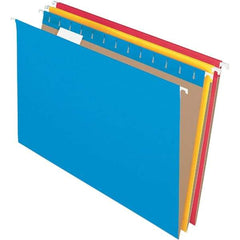 Pendaflex - 9-1/2 x 16", Legal, Assorted Colors, Hanging File Folder - 11 Point Stock, 1/5 Tab Cut Location - Eagle Tool & Supply