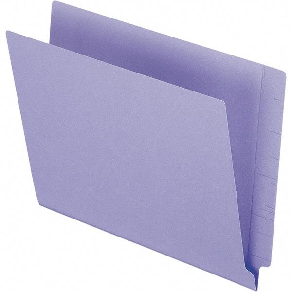 Pendaflex - 10-1/8 x 12-1/4", Letter Size, Purple, File Folders with End Tab - 11 Point Stock, Straight Tab Cut Location - Eagle Tool & Supply
