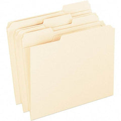Pendaflex - 10 x 12-1/2", Letter Size, Manila, File Folders with Top Tab - 11 Point Stock, 1/3 Tab Cut Location - Eagle Tool & Supply