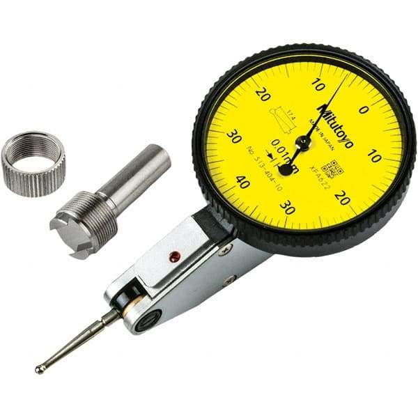 Mitutoyo - Dial Test Indicators Maximum Measurement (mm): 0.80 Dial Graduation (mm): 0.0100 - Eagle Tool & Supply
