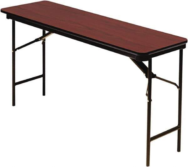 ICEBERG - 18" Long x 72" Wide x 29" High, Folding Table - Mahogany - Eagle Tool & Supply