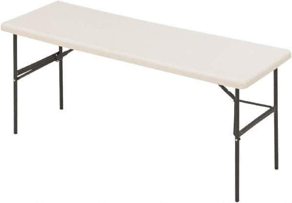 ICEBERG - 24" Long x 72" Wide x 29" High, Folding Table - Platinum - Eagle Tool & Supply