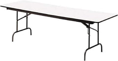 ICEBERG - 30" Long x 96" Wide x 29" High, Folding Table - Gray - Eagle Tool & Supply