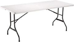 ALERA - 30" Long x 71" Wide x 29" High, Folding Table - White - Eagle Tool & Supply