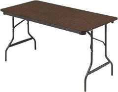 ICEBERG - 30" Long x 60" Wide x 29" High, Folding Table - Walnut - Eagle Tool & Supply