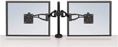 FELLOWES - Black Desk Mount Monitor Arm - Use with Monitor - Eagle Tool & Supply