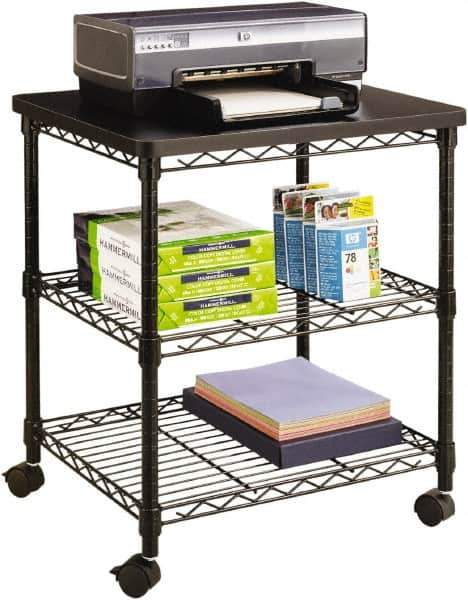 Safco - Black Case/Stand - Use with Office Machines - Eagle Tool & Supply