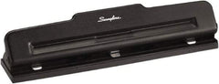 Swingline - Paper Punches Type: 10 Sheet Three-Hole Punch Color: Black - Eagle Tool & Supply