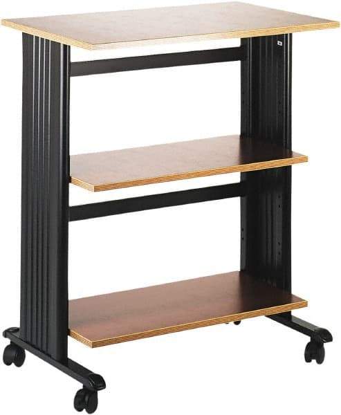 Safco - Cherry & Black Printer/Copier Stand - Use with Printer, Paper, Copiers - Eagle Tool & Supply