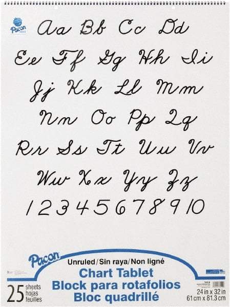 Pacon - Chart Tablets, Unruled, 24 x 32, White, 25 Sheets, Easel Pads - Use with Whiteboards, Chalkboards, Walls, Easel St&s - Eagle Tool & Supply